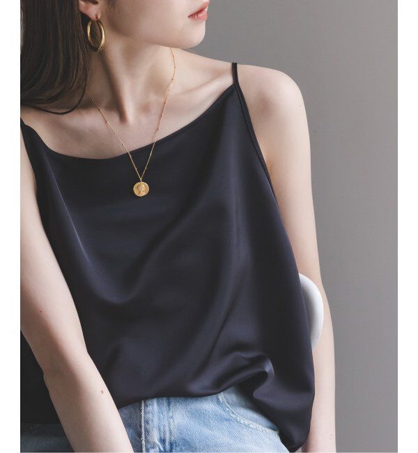NOBLE「プレーンサテン2WAYキャミ」|キャミソール|