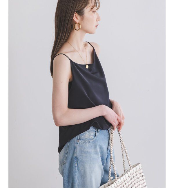 NOBLE「プレーンサテン2WAYキャミ」|キャミソール|