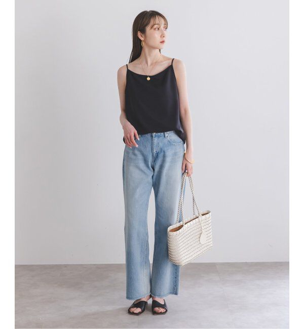 NOBLE「プレーンサテン2WAYキャミ」|キャミソール|