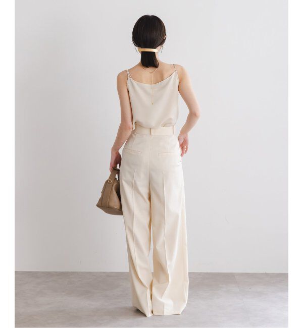 NOBLE「プレーンサテン2WAYキャミ」|キャミソール|