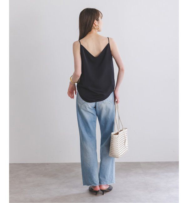 NOBLE「プレーンサテン2WAYキャミ」|キャミソール|