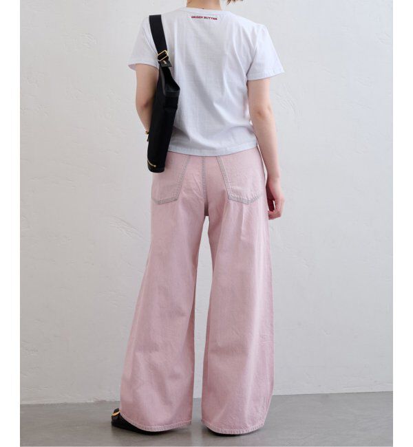 U by SPICK&SPAN「《追加》フローストルーズバレルレッグデニム」|デニム|