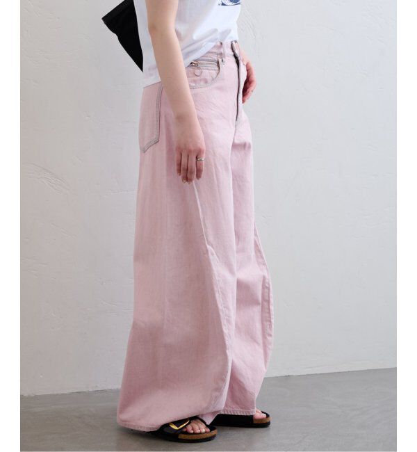 U by SPICK&SPAN「《追加》フローストルーズバレルレッグデニム」|デニム|