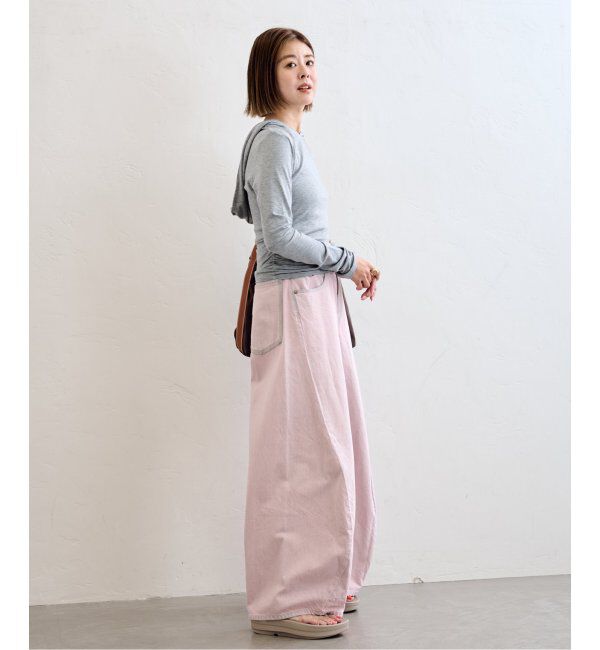 U by SPICK&SPAN「《追加》フローストルーズバレルレッグデニム」|デニム|