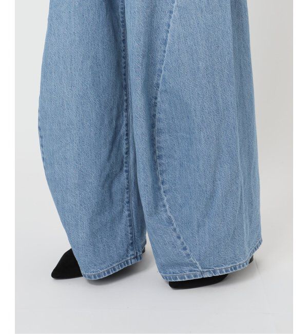 U by SPICK&SPAN「《追加》フローストルーズバレルレッグデニム」|デニム|