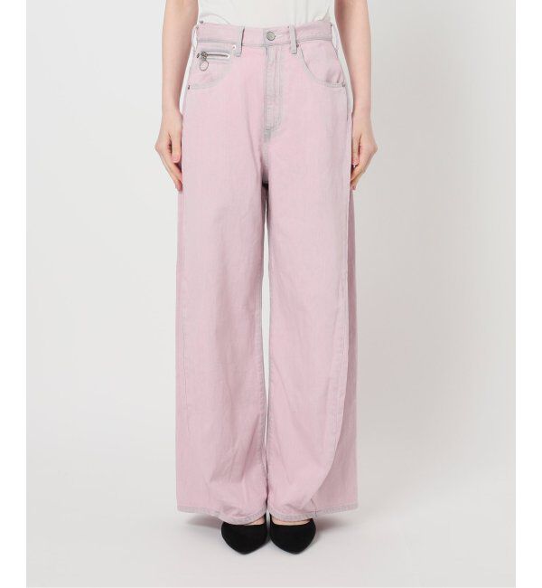 U by SPICK&SPAN「《追加》フローストルーズバレルレッグデニム」|デニム|