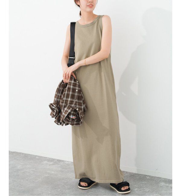 Spick and Span「《追加》天竺アメスリロングワンピース」|ワンピース|