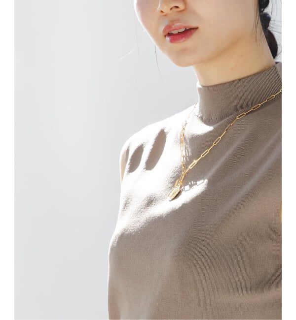 NOBLE「《追加予約》ボトルネックスリーブレスニット」|ニット・セーター|