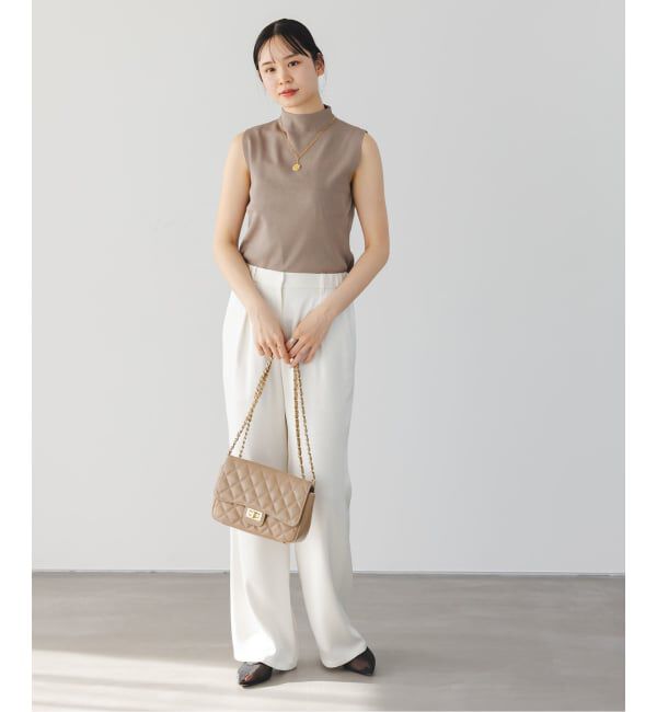 NOBLE「《追加予約》ボトルネックスリーブレスニット」|ニット・セーター|