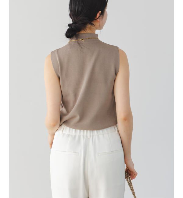 NOBLE「《追加予約》ボトルネックスリーブレスニット」|ニット・セーター|