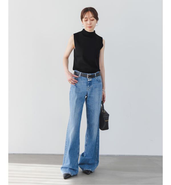 NOBLE「《追加予約》ボトルネックスリーブレスニット」|ニット・セーター|