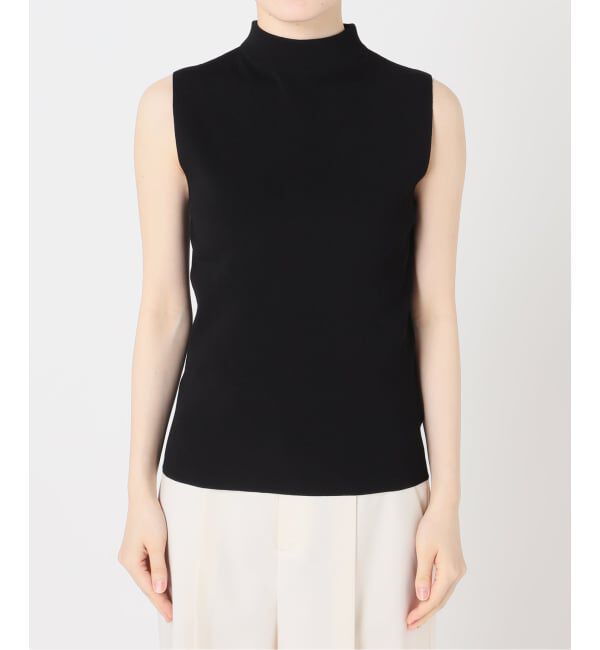 NOBLE「《追加予約》ボトルネックスリーブレスニット」|ニット・セーター|