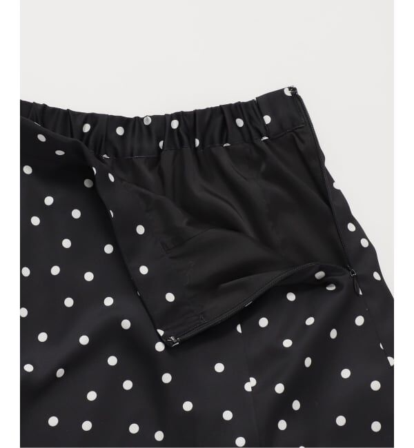 Spick and Span「《予約》ドットサテンフレアスカート」|スカート|