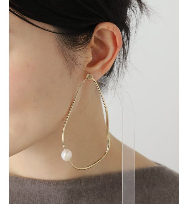 STELLAR HOLLYWOOD/ステラハリウッド アシンメトリーフープピアス