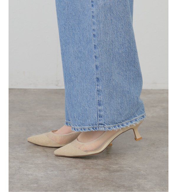  「《追加》5cmポインテッドチュールドットパンプス」|パンプス|