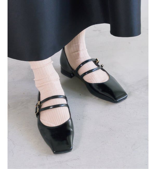  「《追加予約》スクエアWストラップメリージェーン」|パンプス|