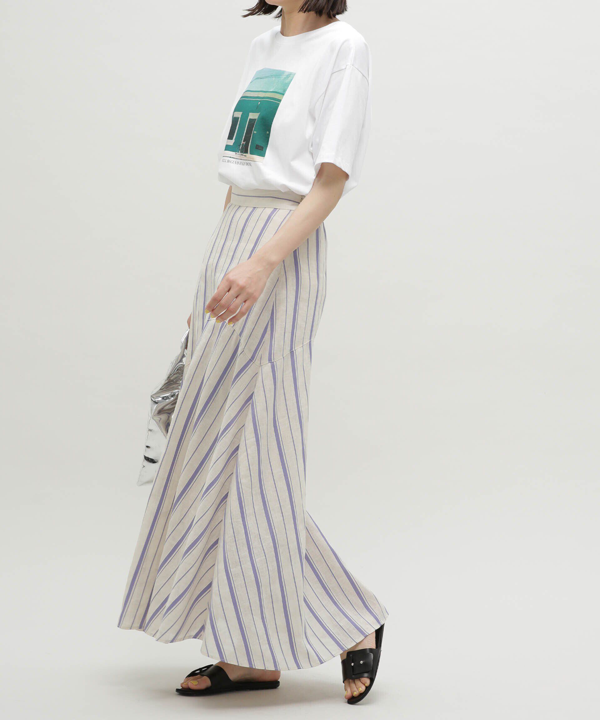 nano･universe「LB.03/リネンブレンドフレアーマキシスカート」|スカート|