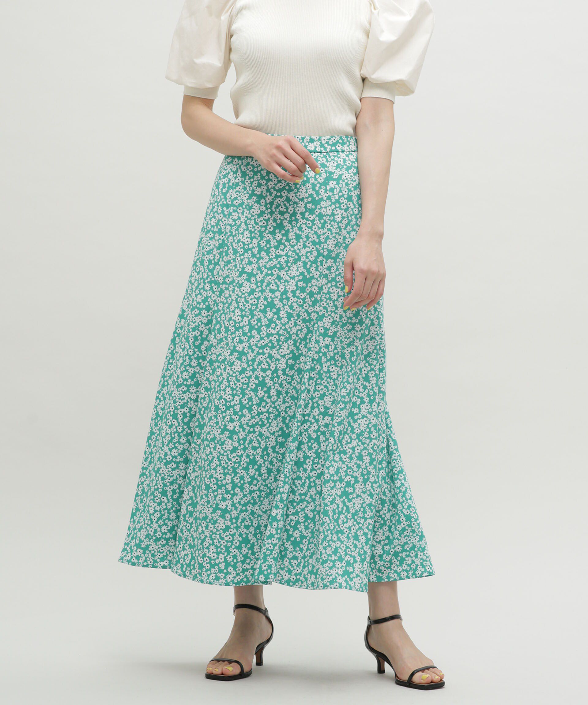 nano･universe「LB.03/フラワーマーメイドスカート」|スカート|