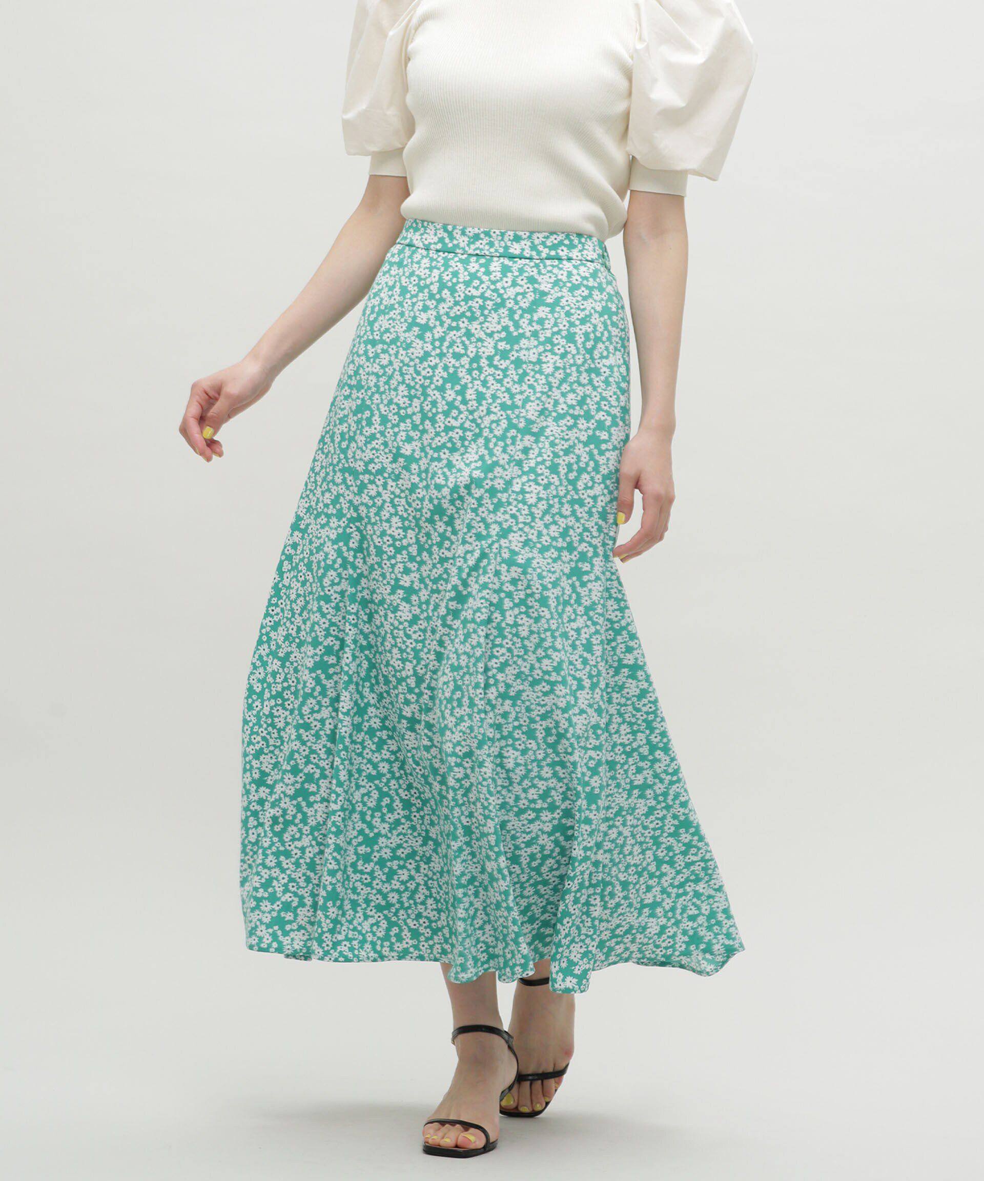 nano･universe「LB.03/フラワーマーメイドスカート」|スカート|