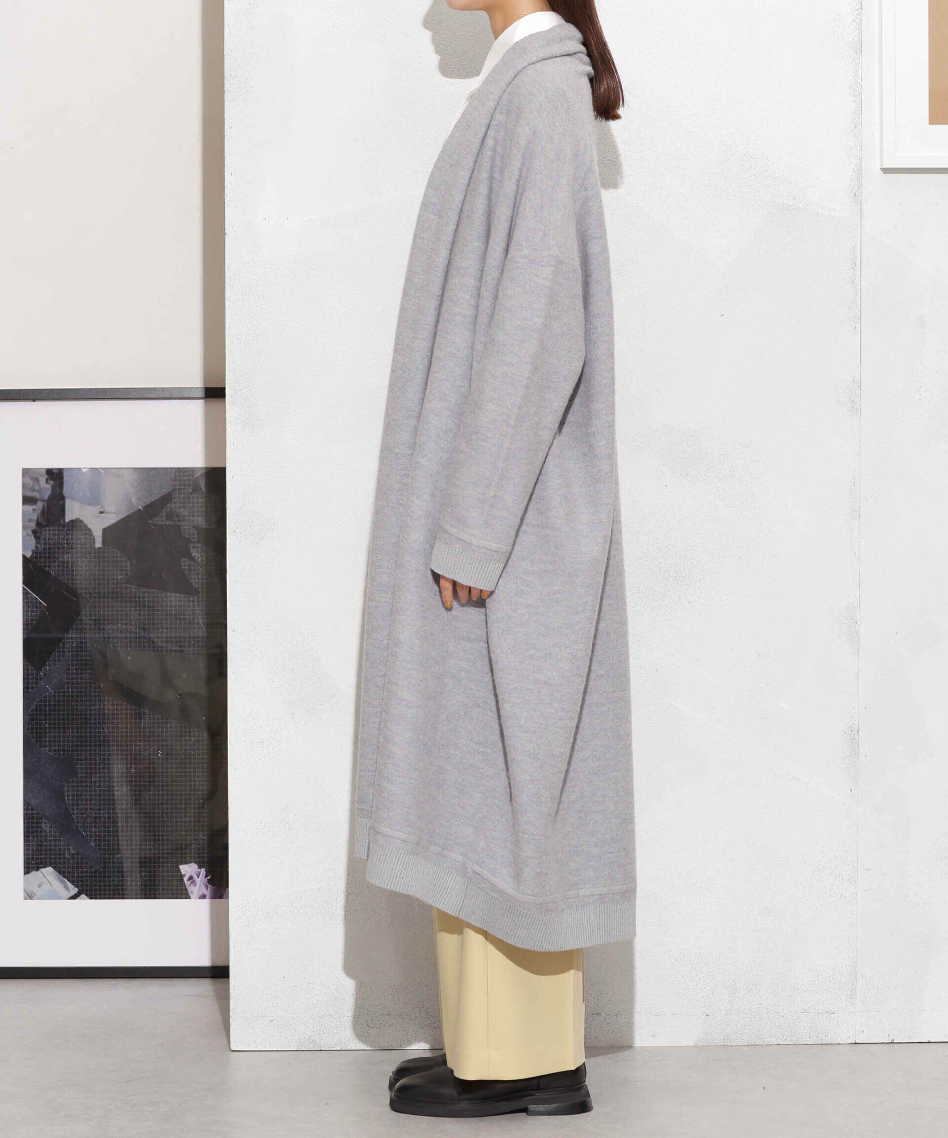 nano･universe「ウール圧縮ニットガウン」|ニット・セーター|
