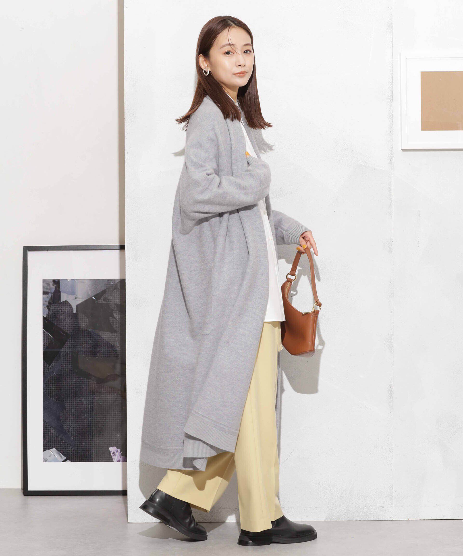 nano･universe「ウール圧縮ニットガウン」|ニット・セーター|