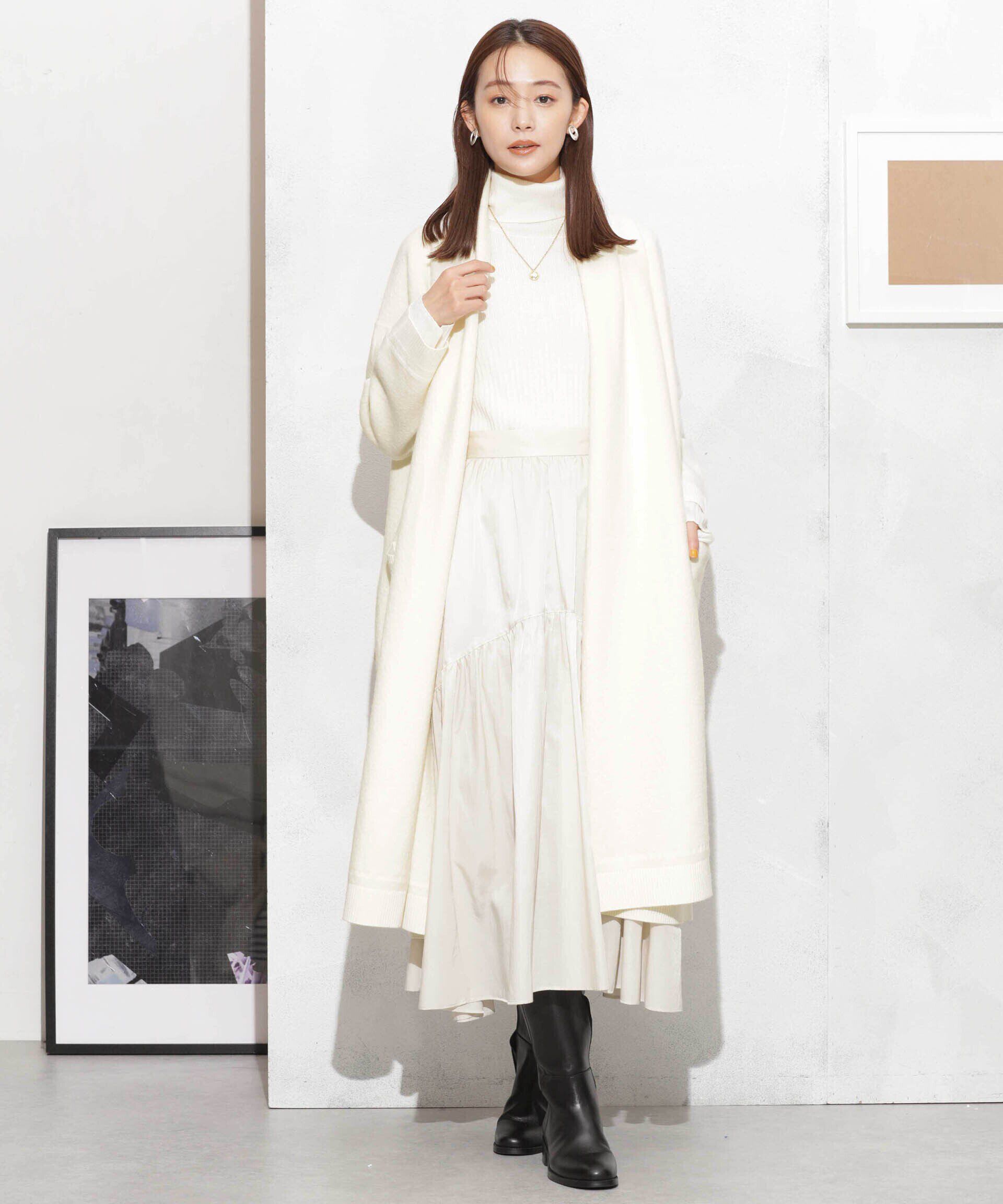 nano･universe「ウール圧縮ニットガウン」|ニット・セーター|