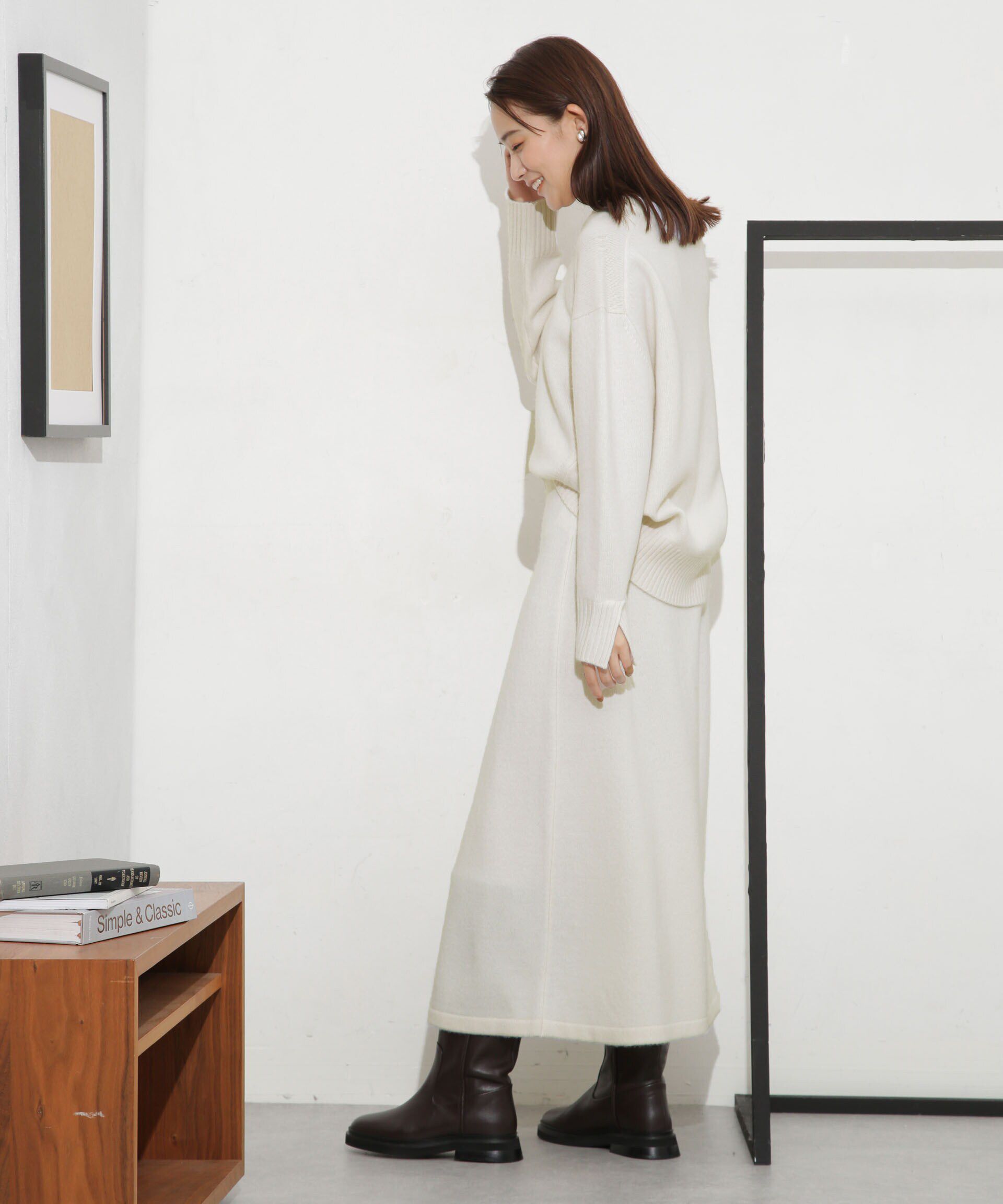 nano･universe「MUSIC ウールカシミヤフレアスカート(セットアップ可)」|スカート|