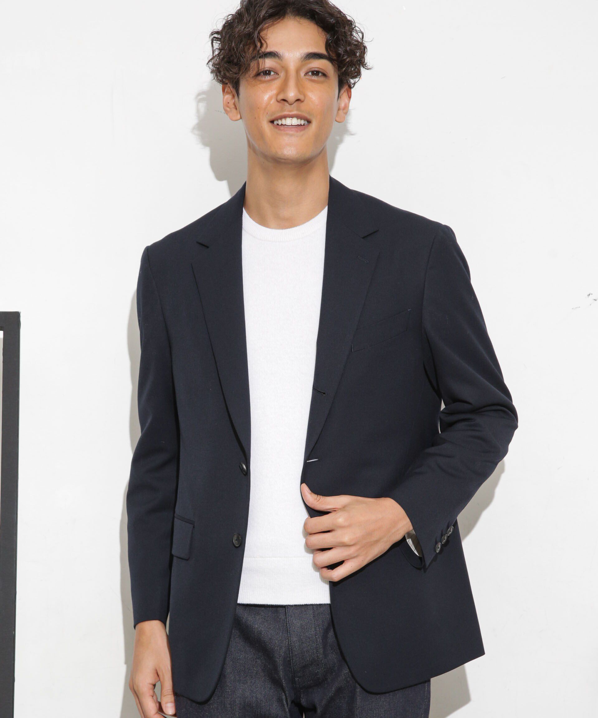 nano･universe「｢ESSENTIALLINE｣TWソリッドシングルジャケット」|スーツ|