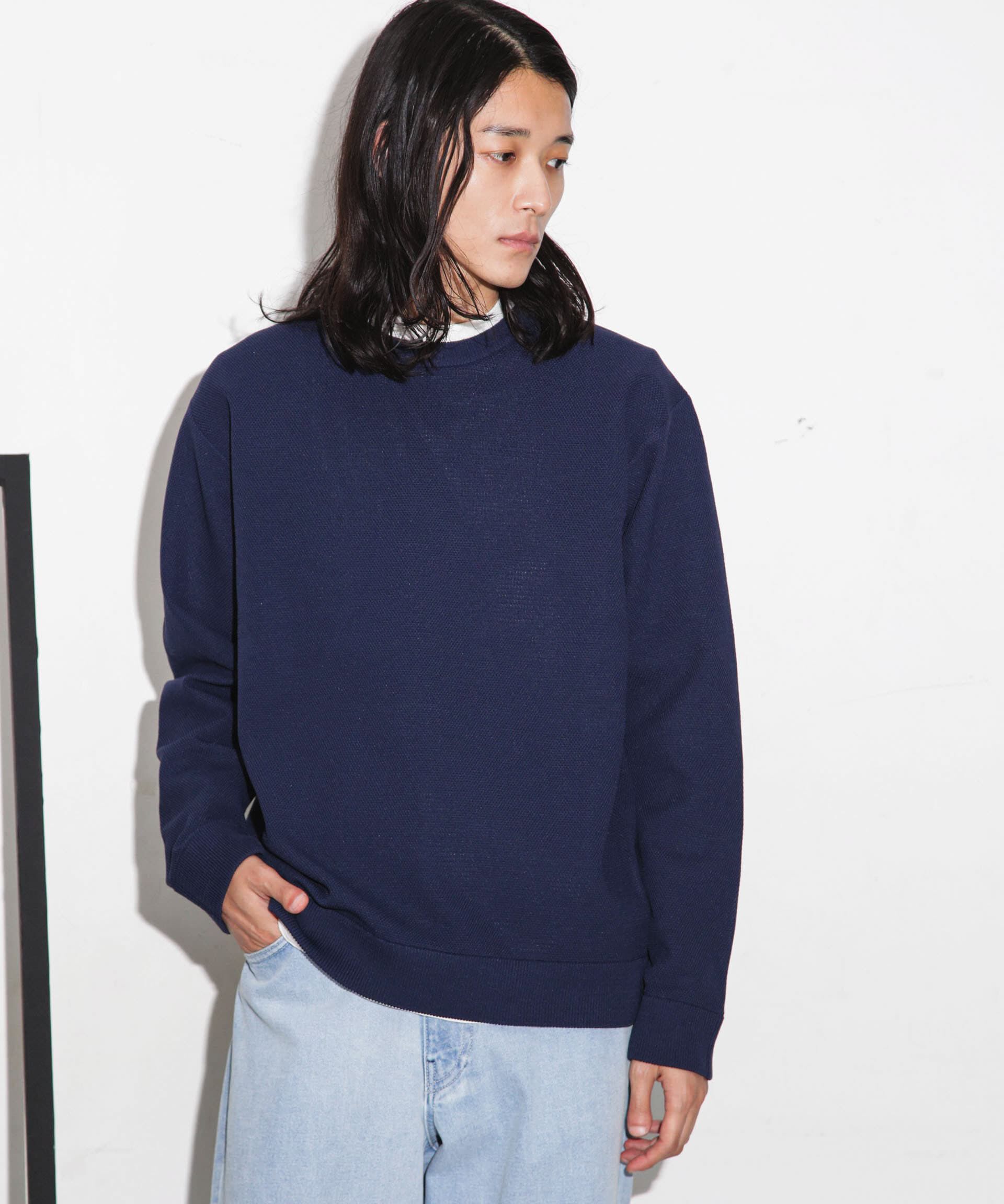 nano･universe「テック鹿の子アンサンブルニット」|ニット・セーター|