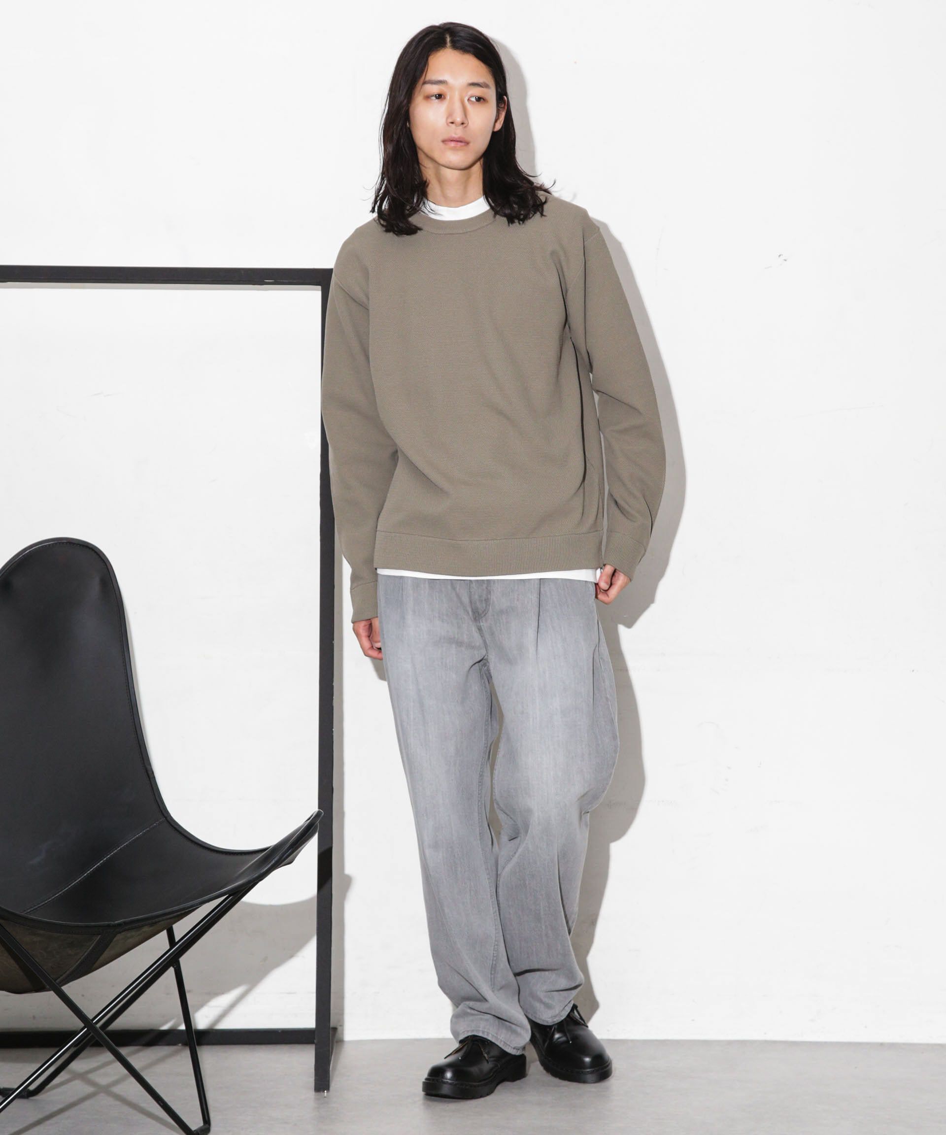 nano･universe「テック鹿の子アンサンブルニット」|ニット・セーター|