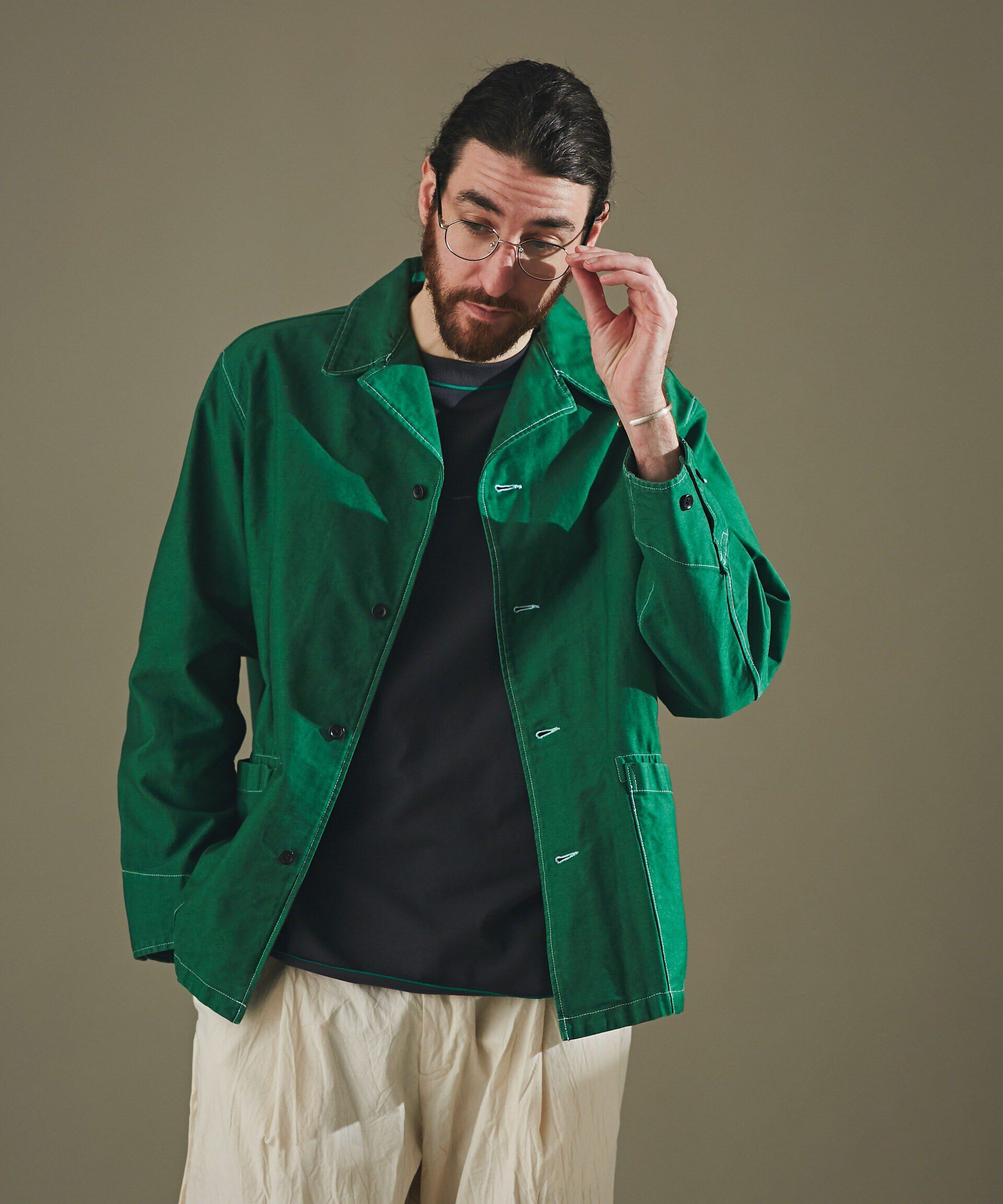 nano･universe「モールスキンガーメントダイシャツブルゾン」|ブルゾン・スタジャン|