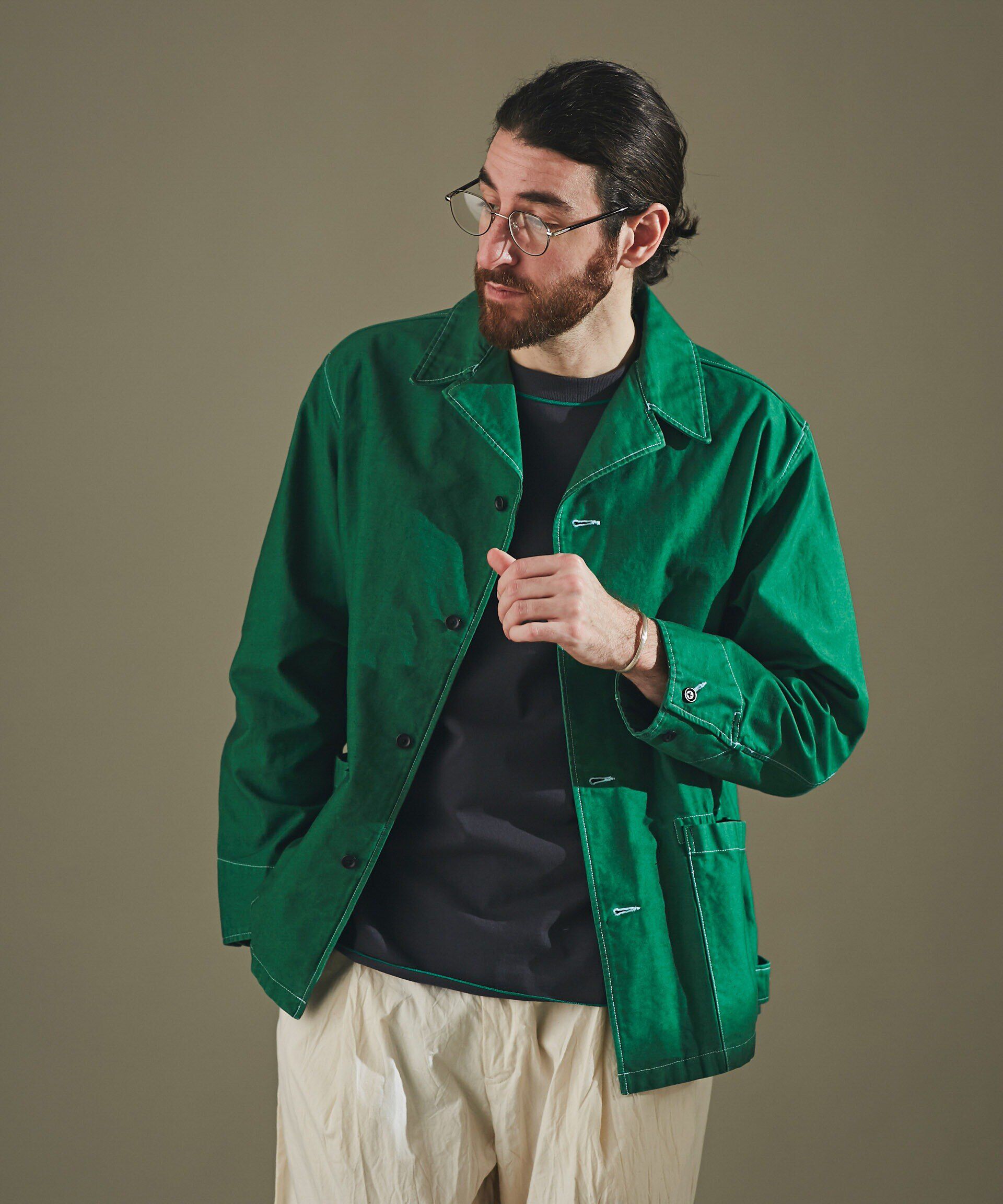 nano･universe「モールスキンガーメントダイシャツブルゾン」|ブルゾン・スタジャン|