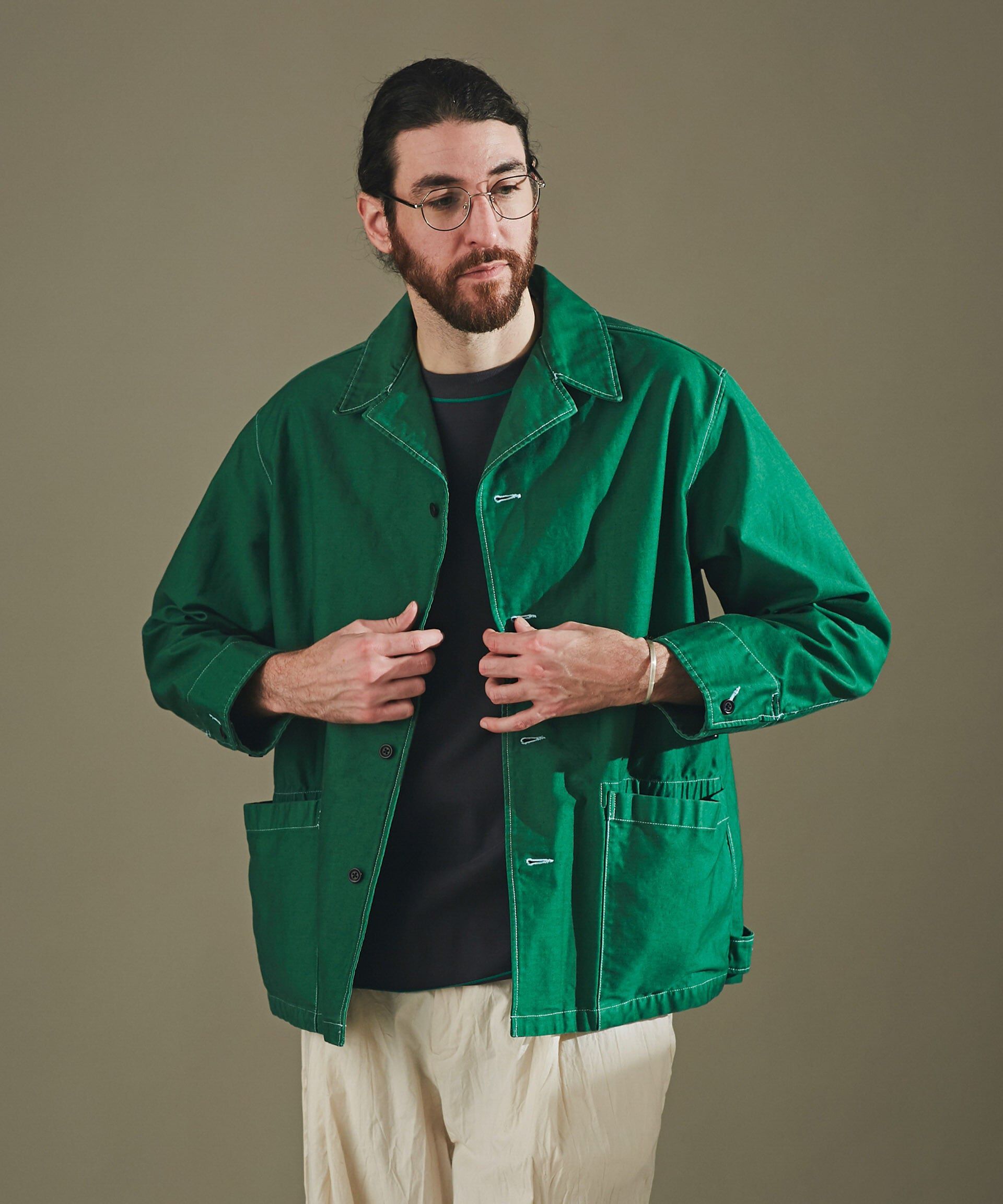 nano･universe「モールスキンガーメントダイシャツブルゾン」|ブルゾン・スタジャン|