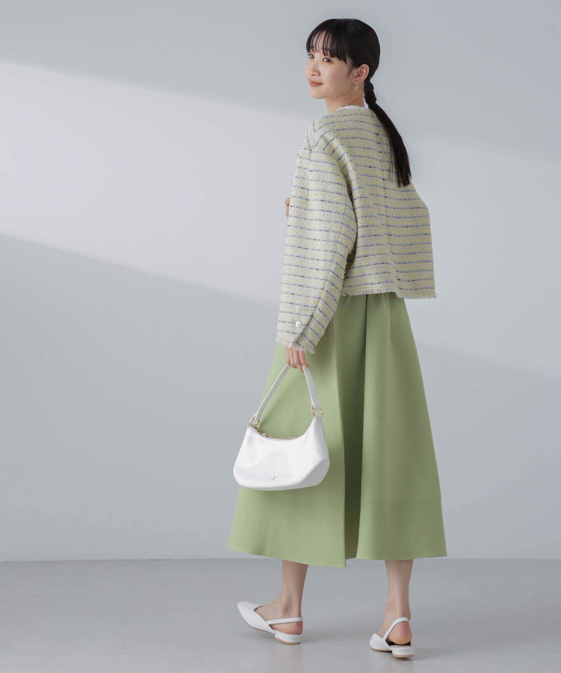 nano･universe「ギャザーフレアニットスカート（セットアップ可）」|スカート|