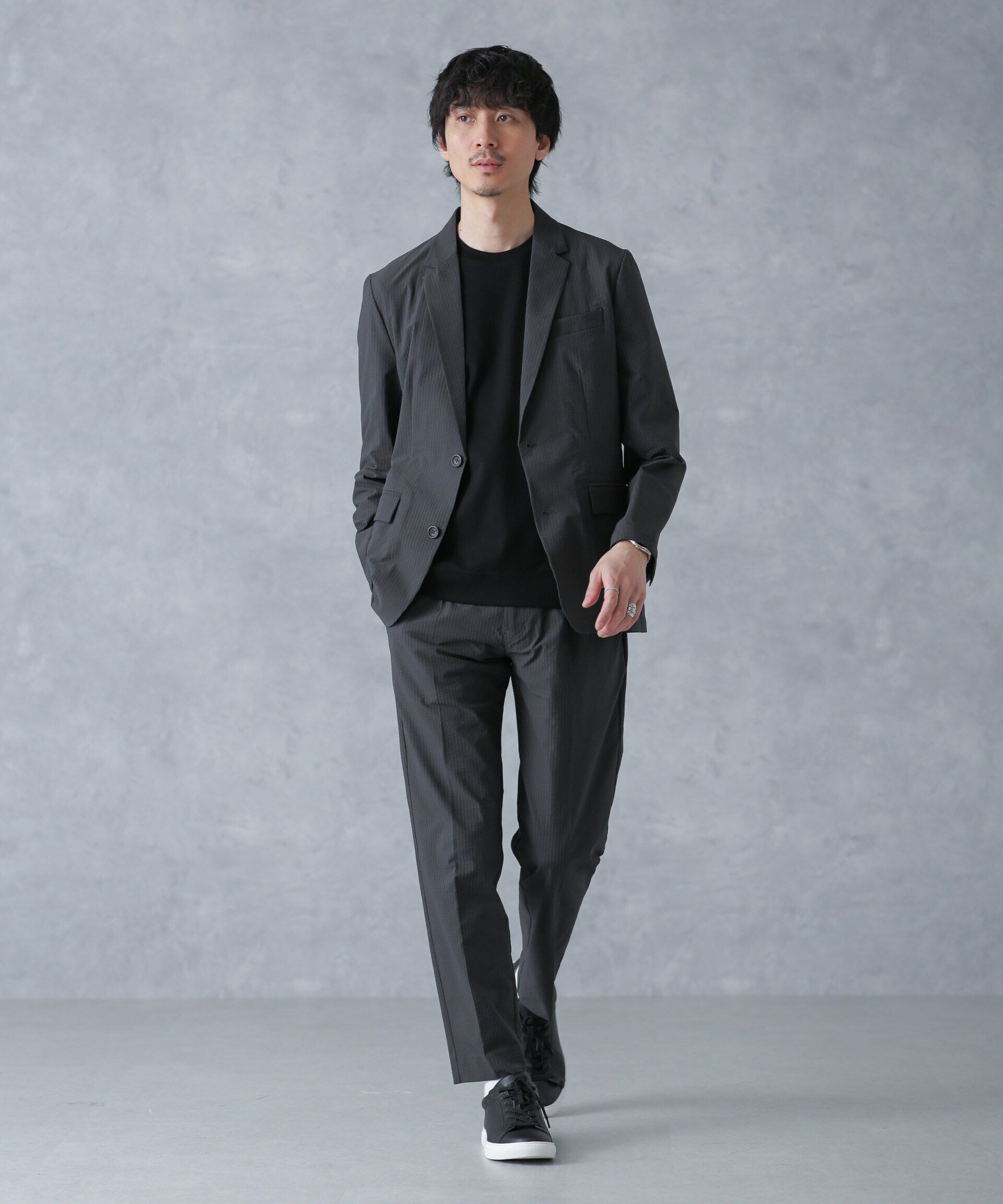 nano･universe「「FORMAL JERSEY」クルーネックカットソー半袖」|Tシャツ・カットソー|