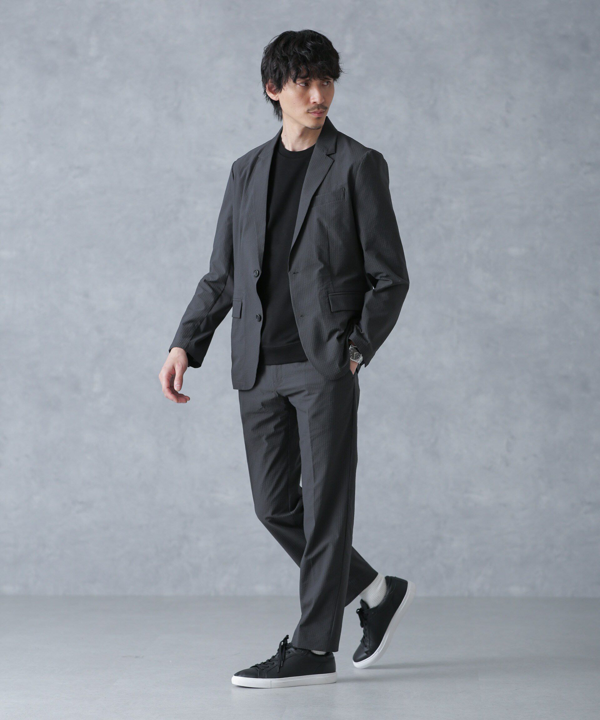 nano･universe「「FORMAL JERSEY」クルーネックカットソー半袖」|Tシャツ・カットソー|