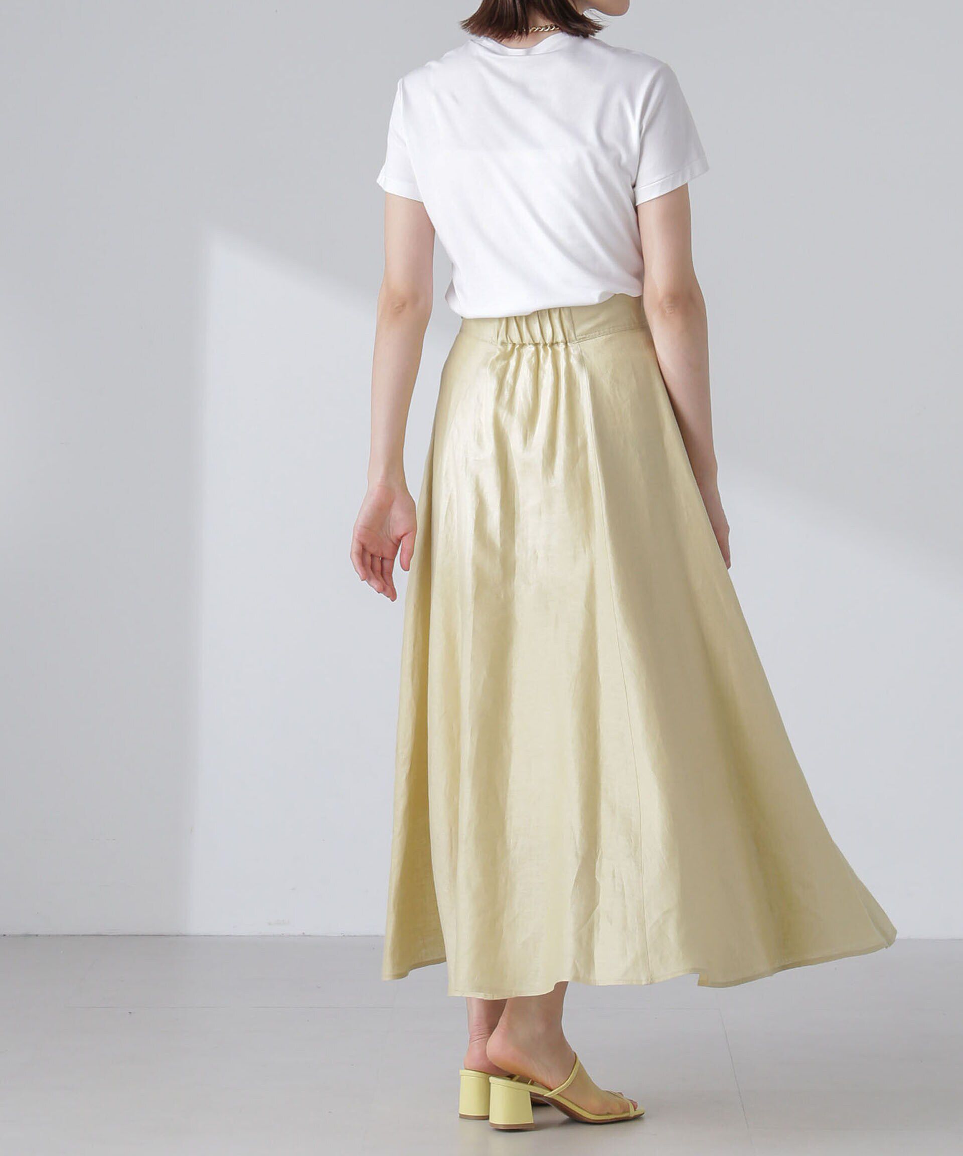 nano･universe「リネンフレアスカート(セットアップ可)」|スカート|