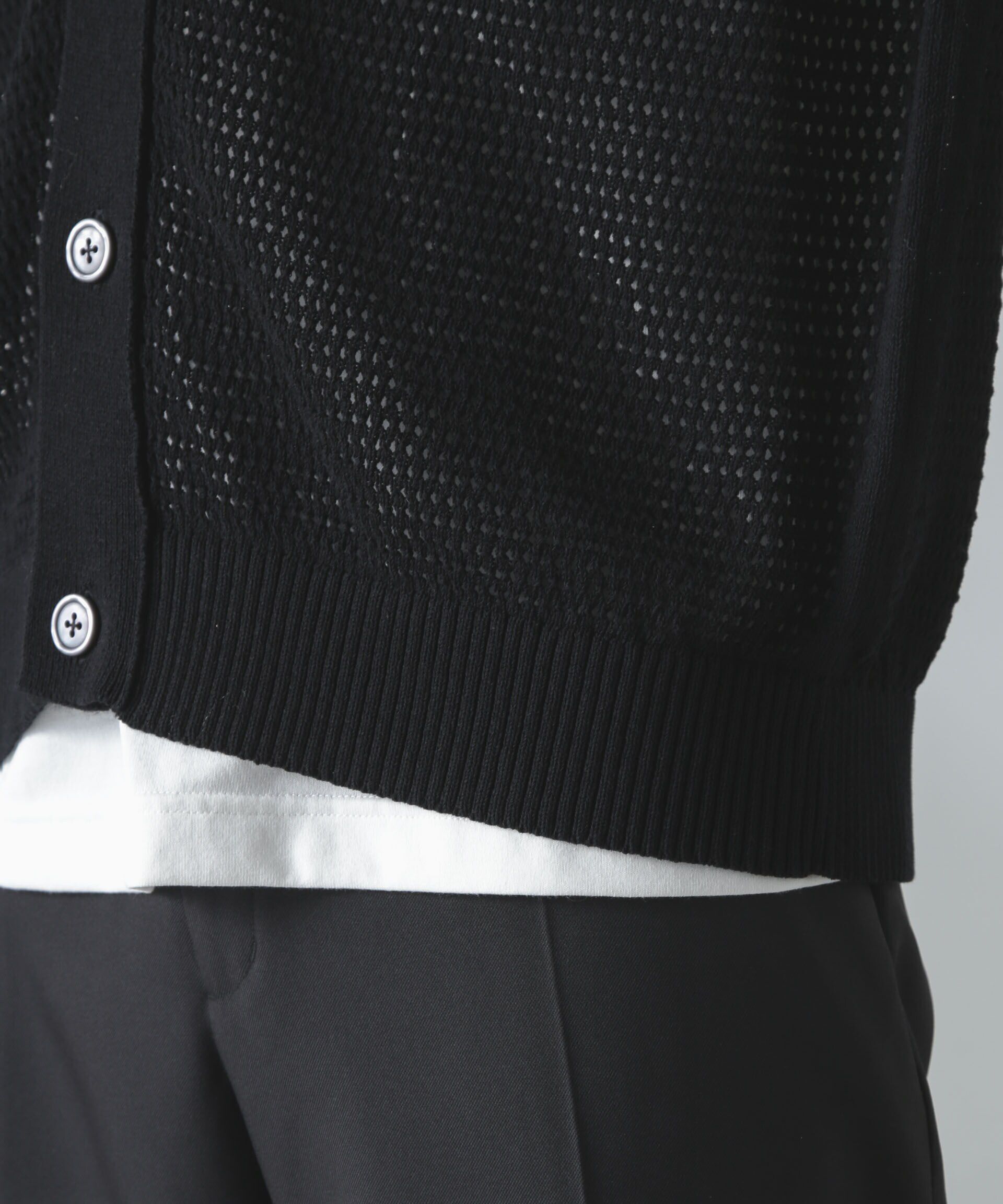 nano･universe「ギマアイレットボクシーニットカーディガン」|ニット・セーター|