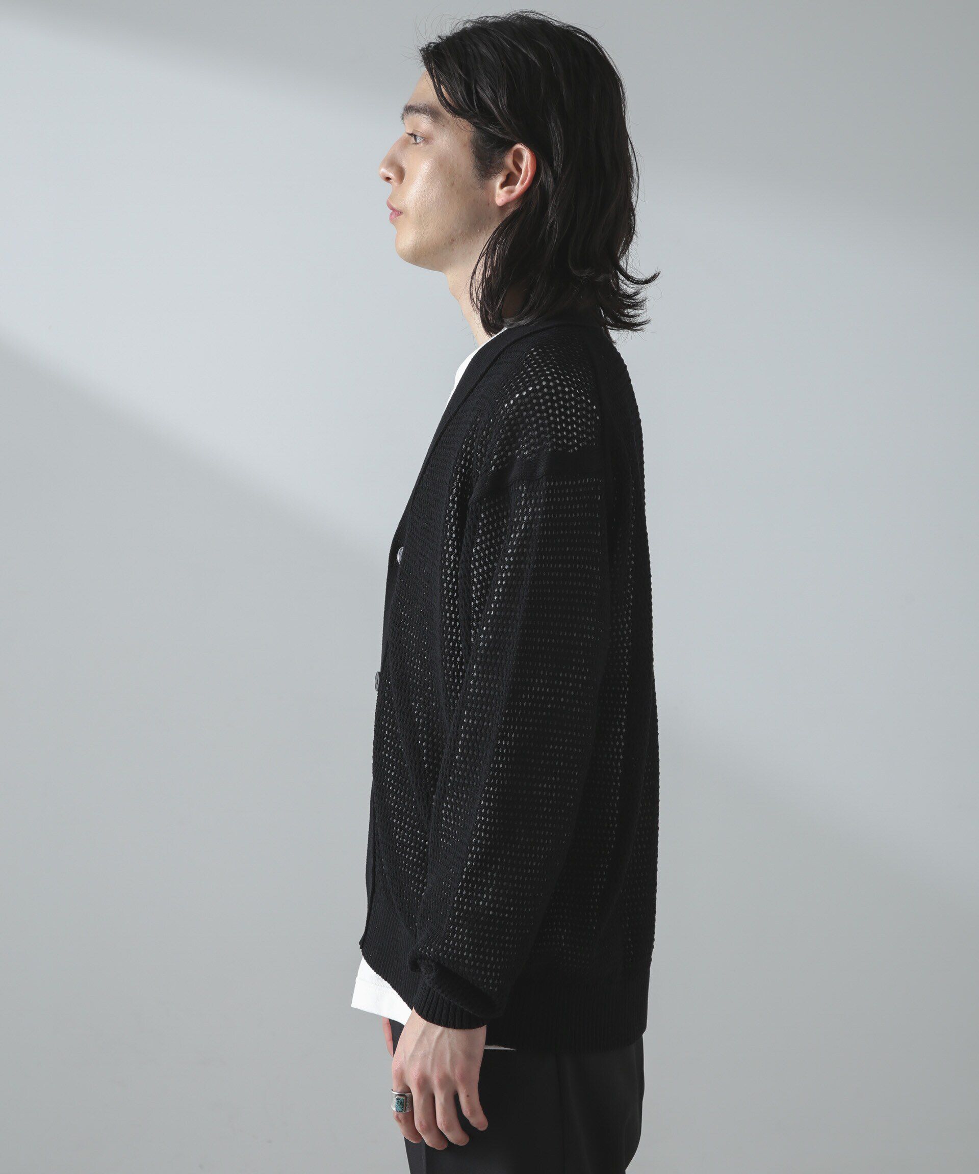 nano･universe「ギマアイレットボクシーニットカーディガン」|ニット・セーター|