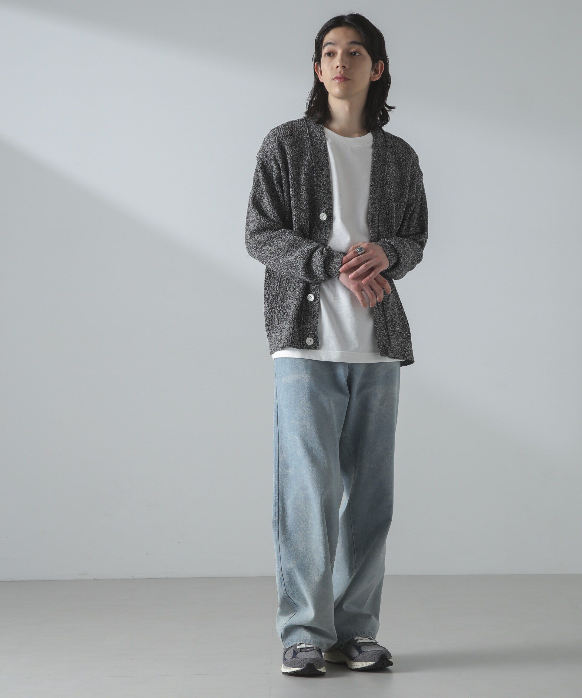 nano･universe「ギマアイレットボクシーニットカーディガン」|ニット・セーター|