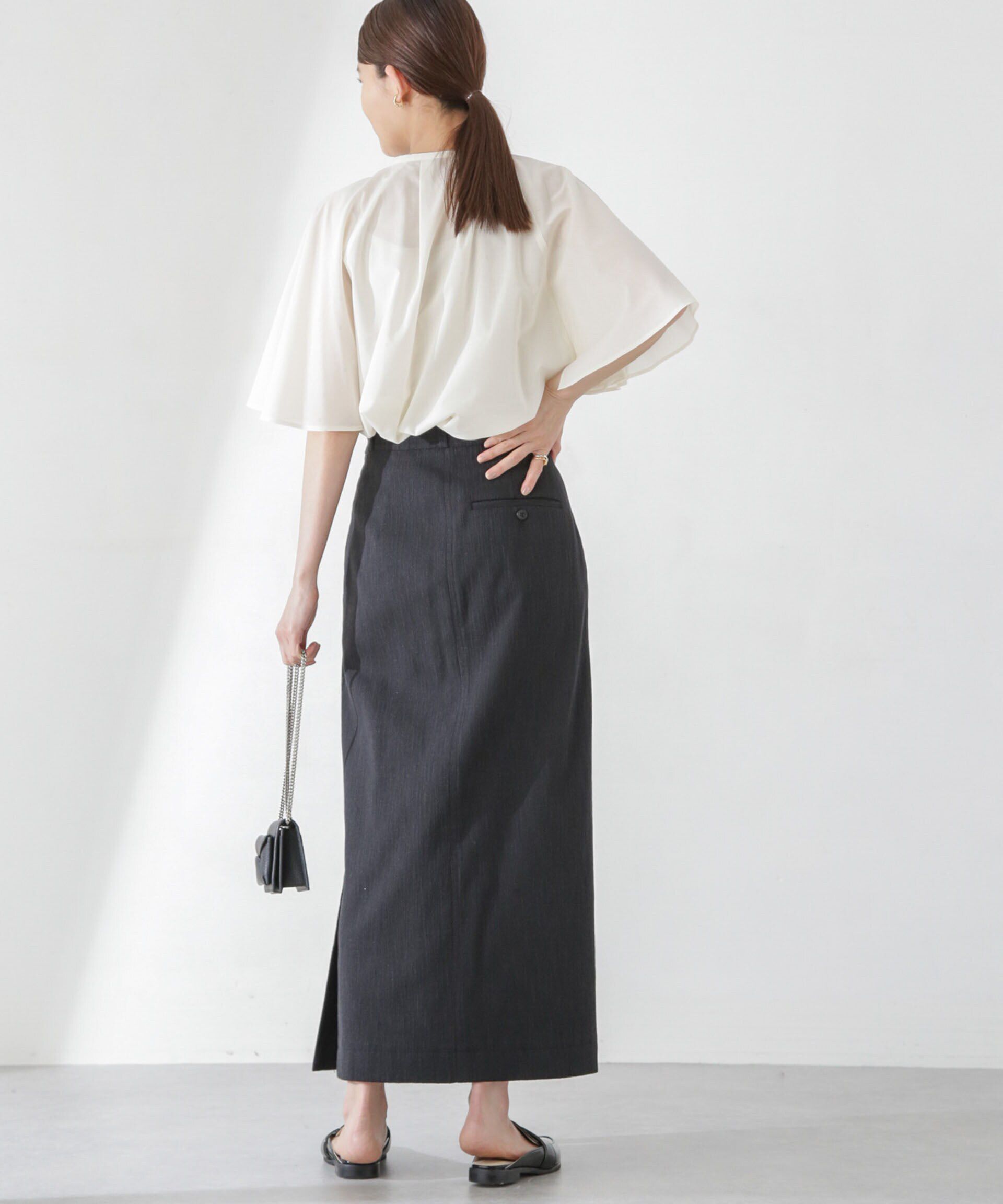 nano･universe「レオファインフレアスリーブブラウス(セットアップ可)」|シャツ・ブラウス|