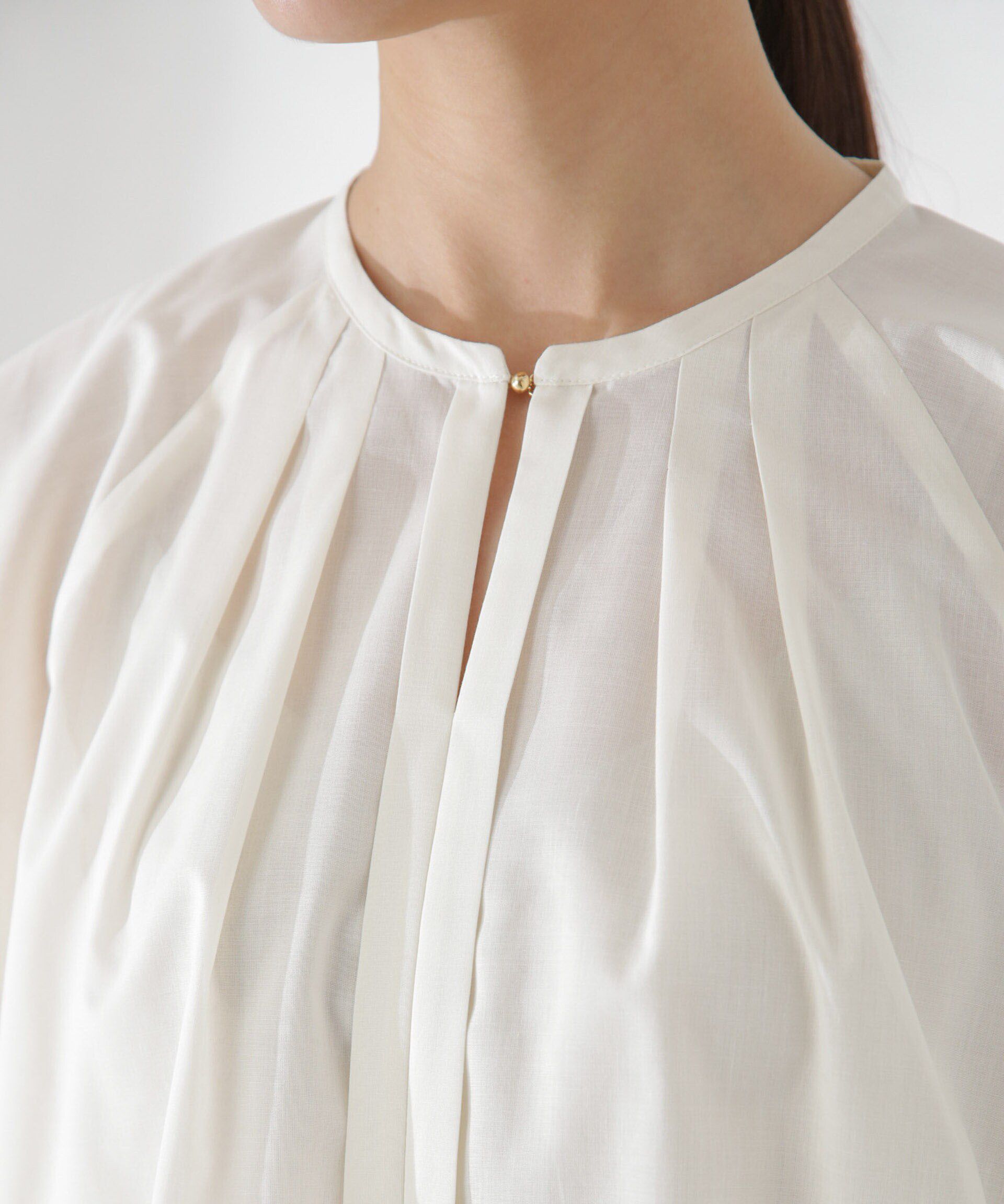 nano･universe「レオファインフレアスリーブブラウス(セットアップ可)」|シャツ・ブラウス|