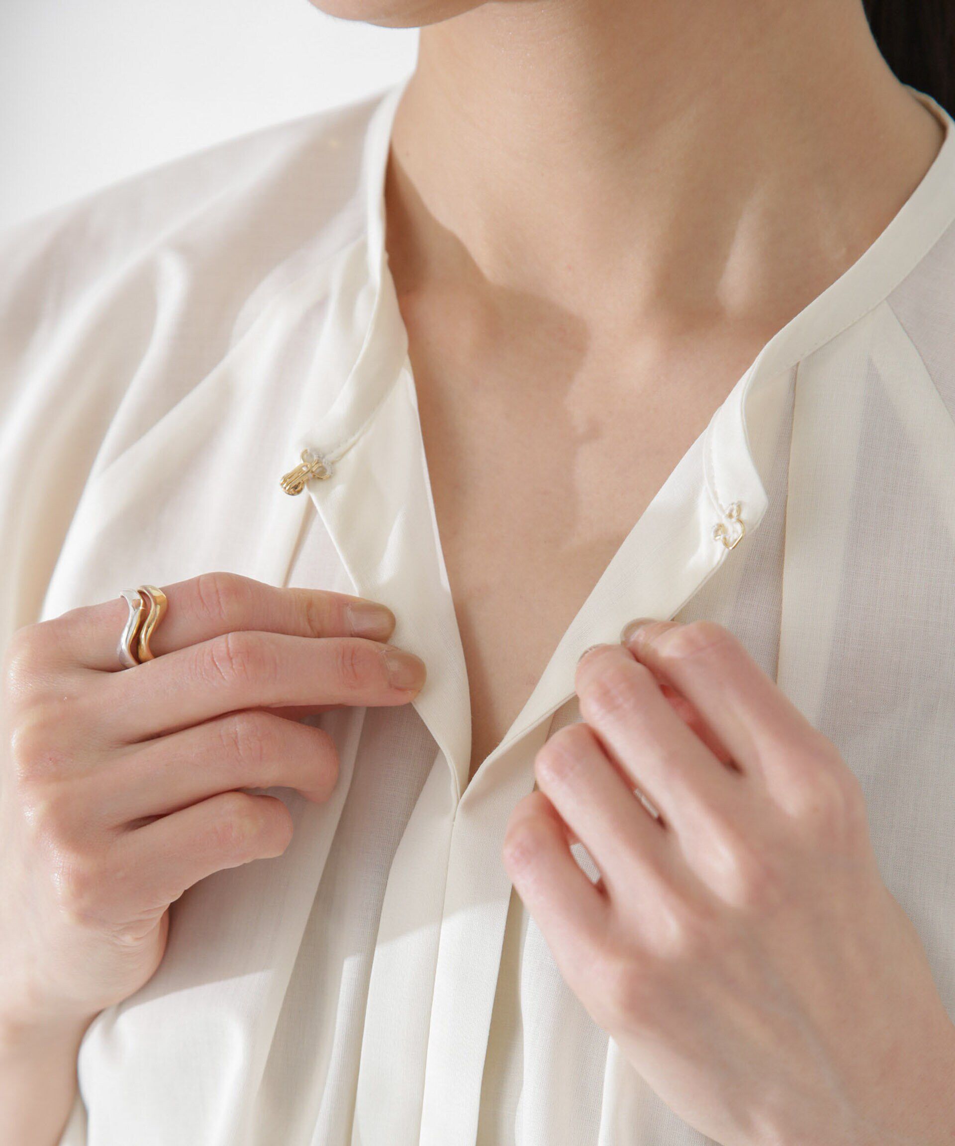 nano･universe「レオファインフレアスリーブブラウス(セットアップ可)」|シャツ・ブラウス|