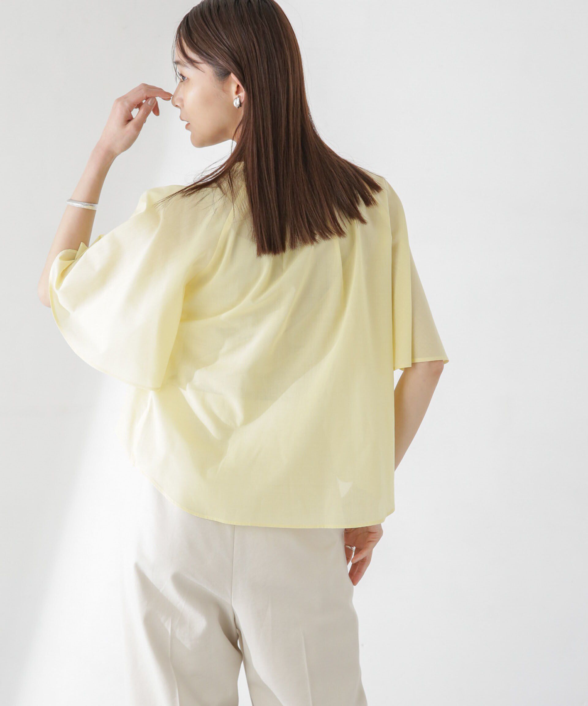 nano･universe「レオファインフレアスリーブブラウス(セットアップ可)」|シャツ・ブラウス|