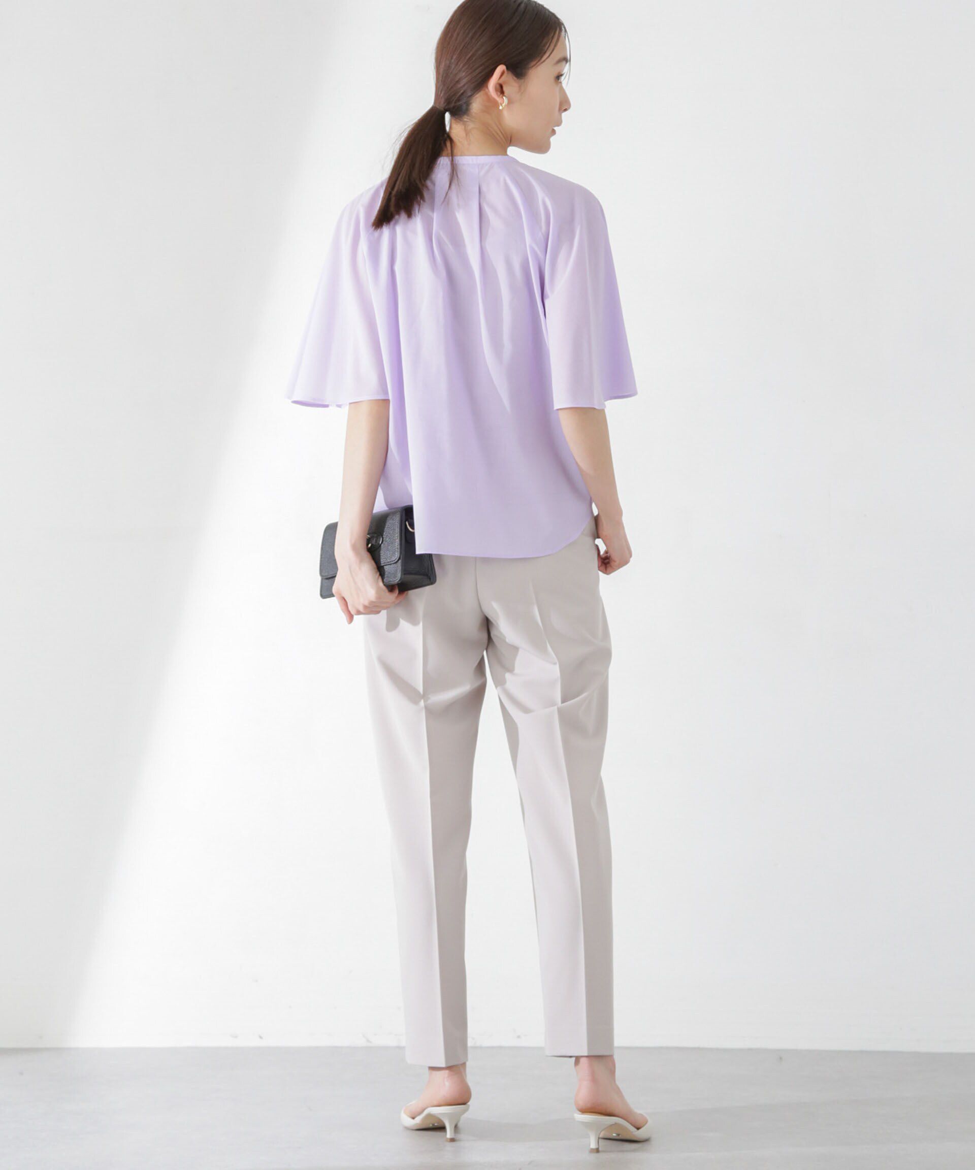 nano･universe「レオファインフレアスリーブブラウス(セットアップ可)」|シャツ・ブラウス|