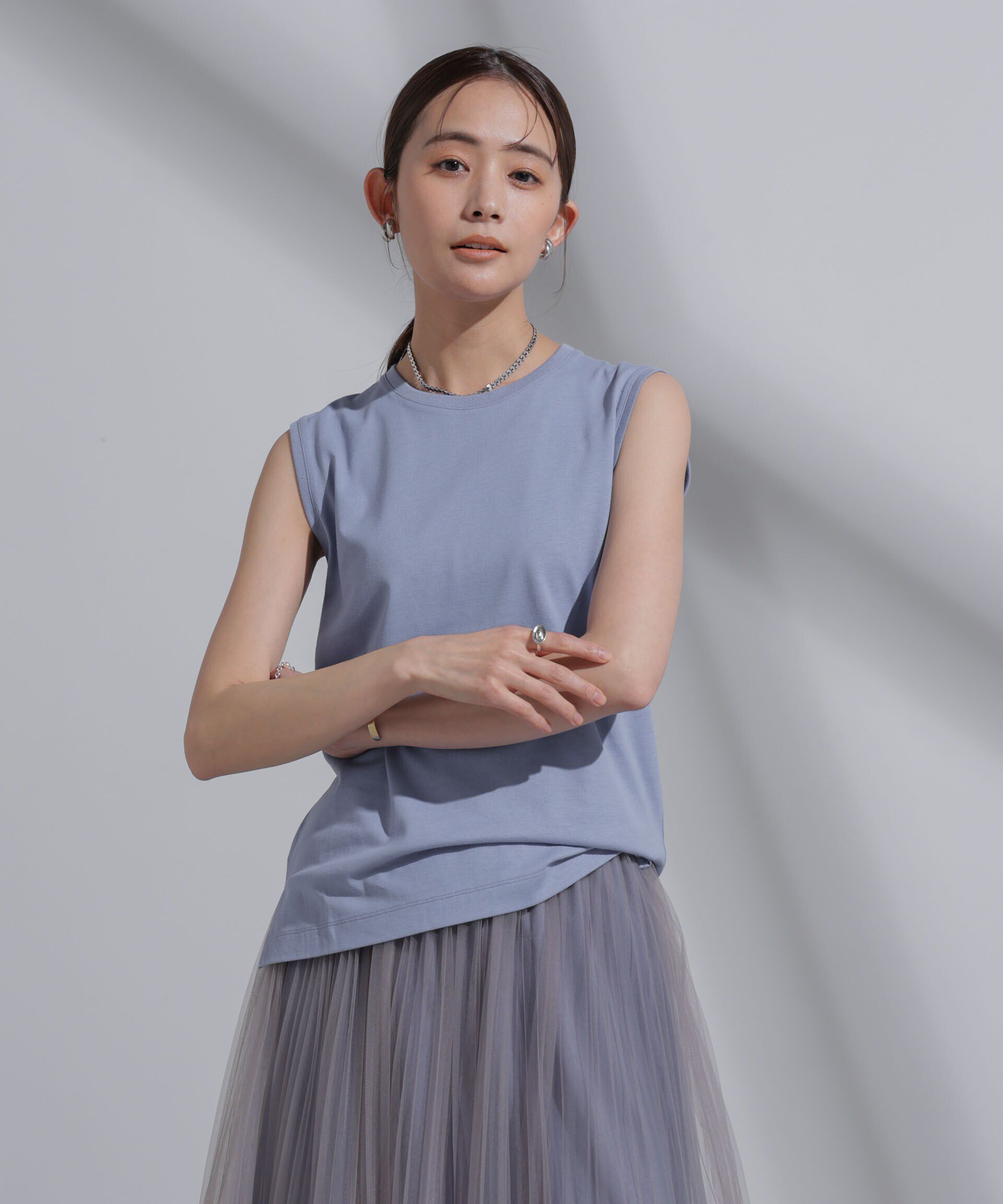 nano･universe「Anti Soaked(R)  汗染み防止 カラフルノースリTシャツ」|Tシャツ・カットソー|