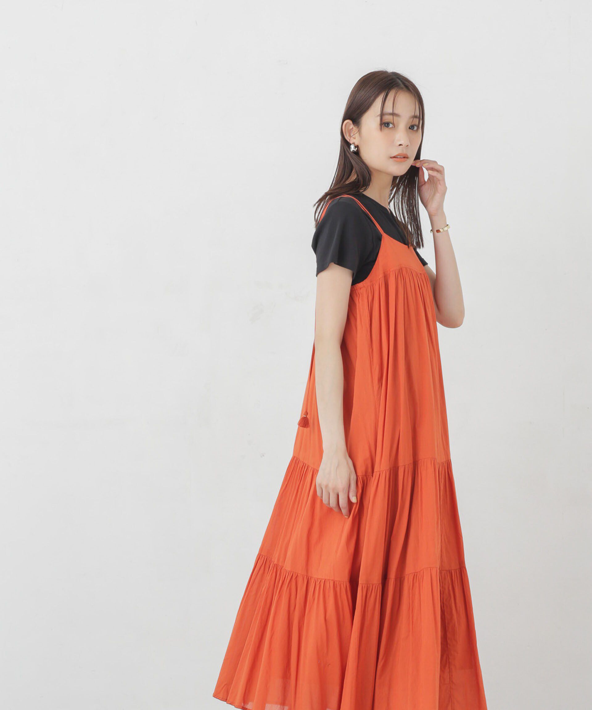 nano･universe「インド ティアードキャミワンピース」|ワンピース|