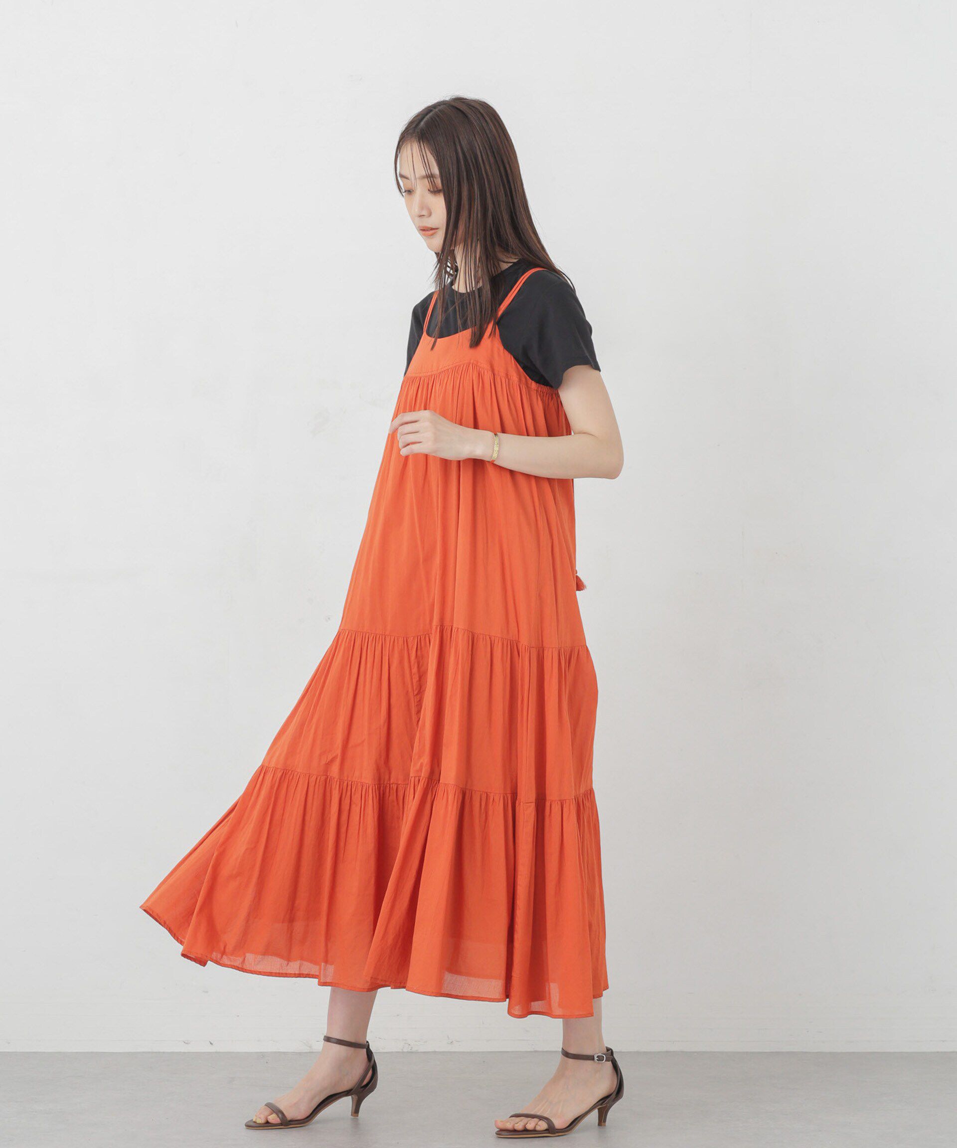 nano･universe「インド ティアードキャミワンピース」|ワンピース|