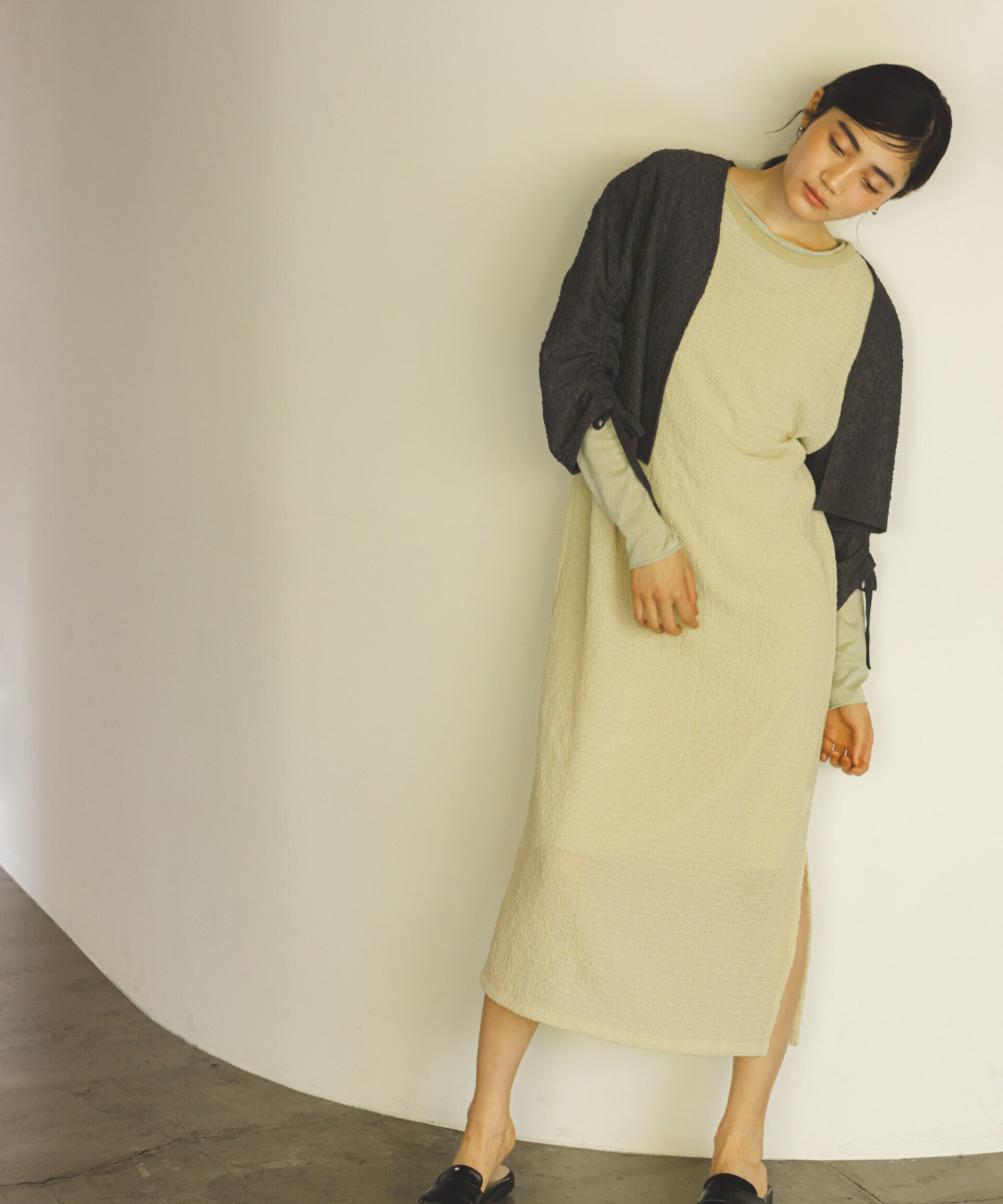 nano･universe「シアーサッカーワンピース」|ワンピース|イエロー