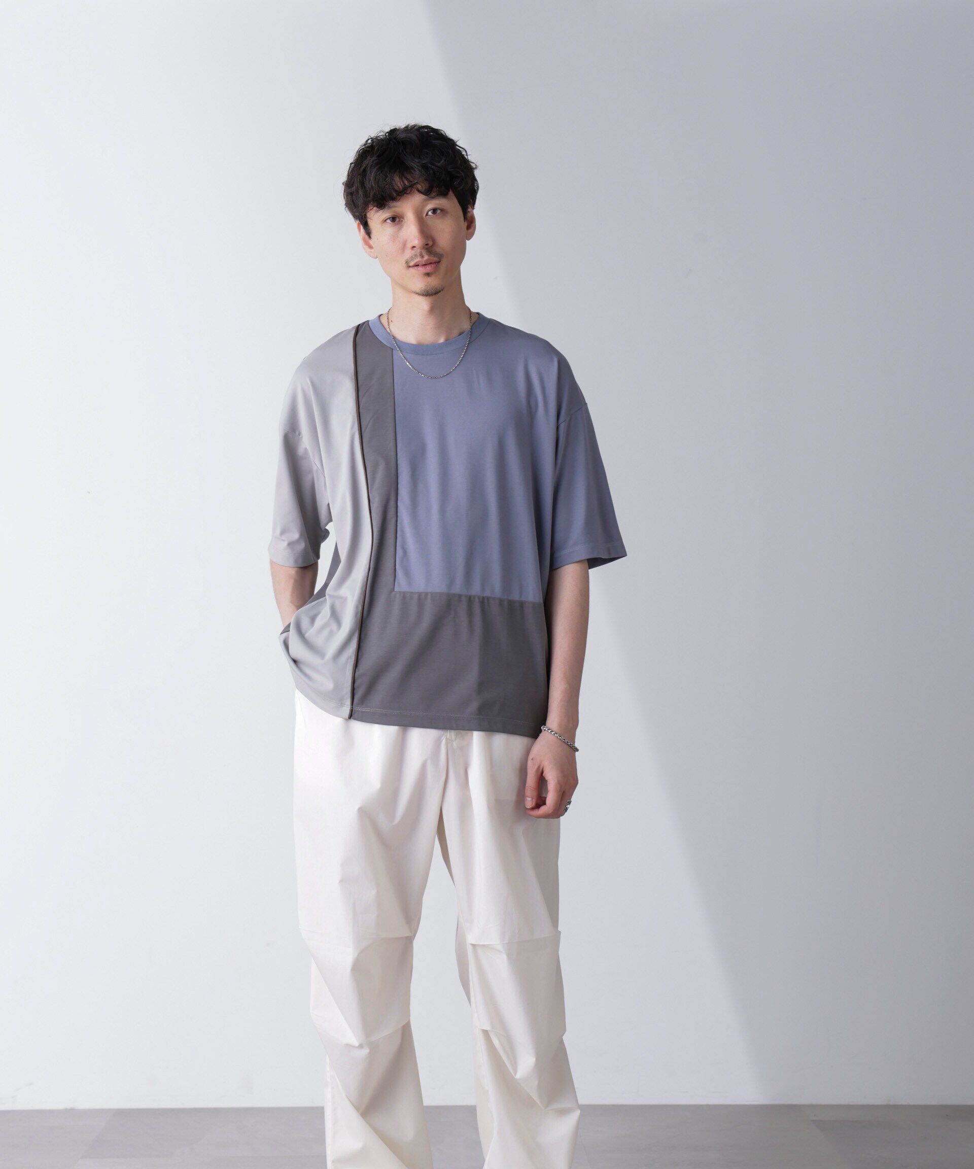 nano･universe「リラックス切り替えスムースＴシャツ 半袖」|Tシャツ・カットソー|